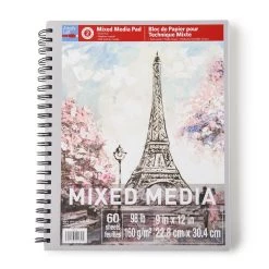 Coupon 🧨 Mixed Media Medium Weight Paper Pad by Artist's Loft™, 9" x 12" by Artists Loft 😀