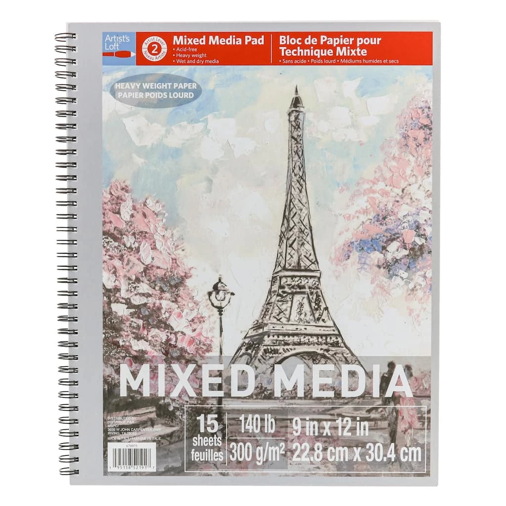 Cheapest π 6 Pack: Mixed Media Heavy Weight Paper Pad by Artist's Loft™, 9" x 12" by Artists Loft π 3 Cheapest π 6 Pack: Mixed Media Heavy Weight Paper Pad by Artist's Loft™, 9" x 12" by Artists Loft π