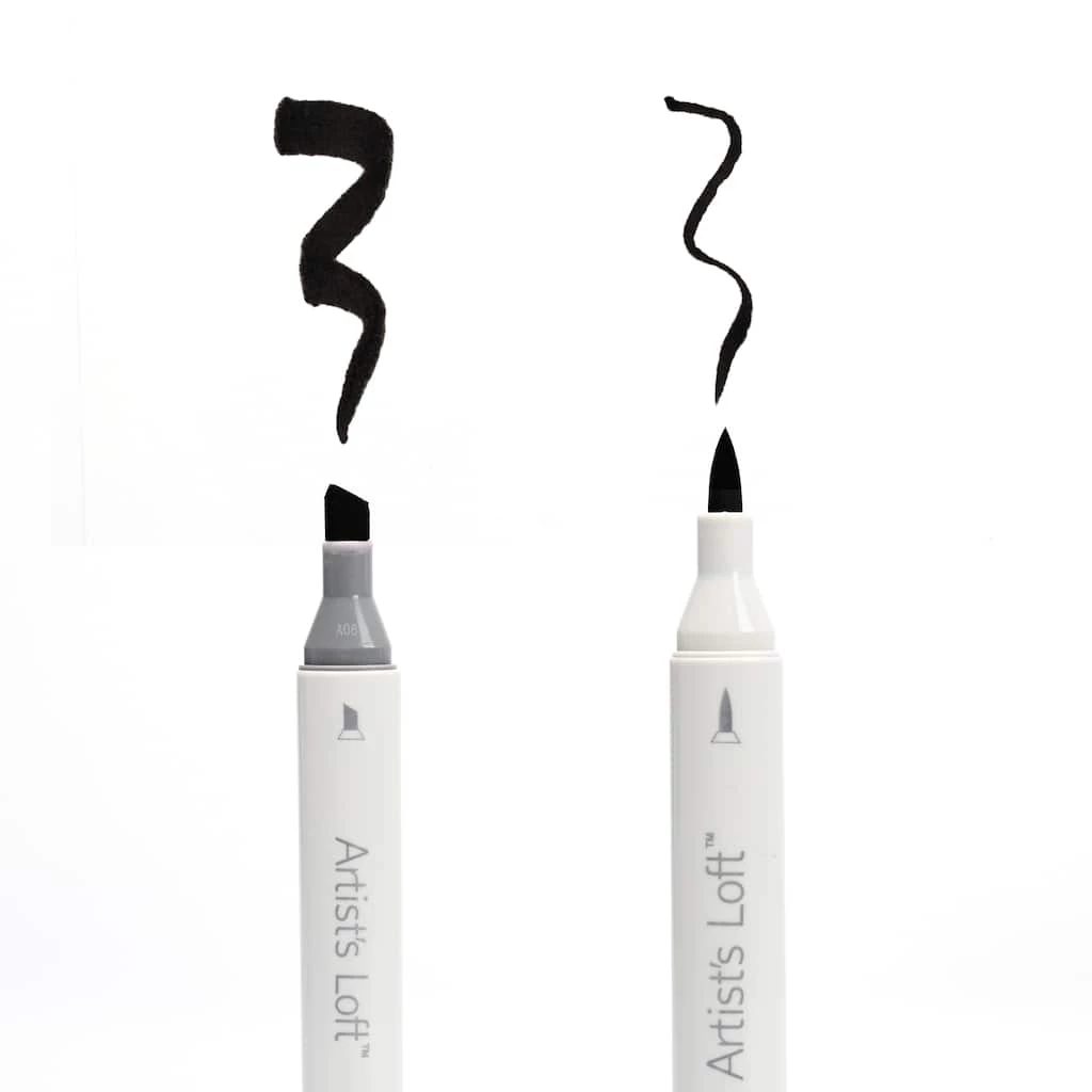 Outlet π Dual Tip Gray Sketch Marker Bundle Pack by Artist's Loft™ by Artists Loft π 5 Outlet π Dual Tip Gray Sketch Marker Bundle Pack by Artist's Loft™ by Artists Loft π - Image 3