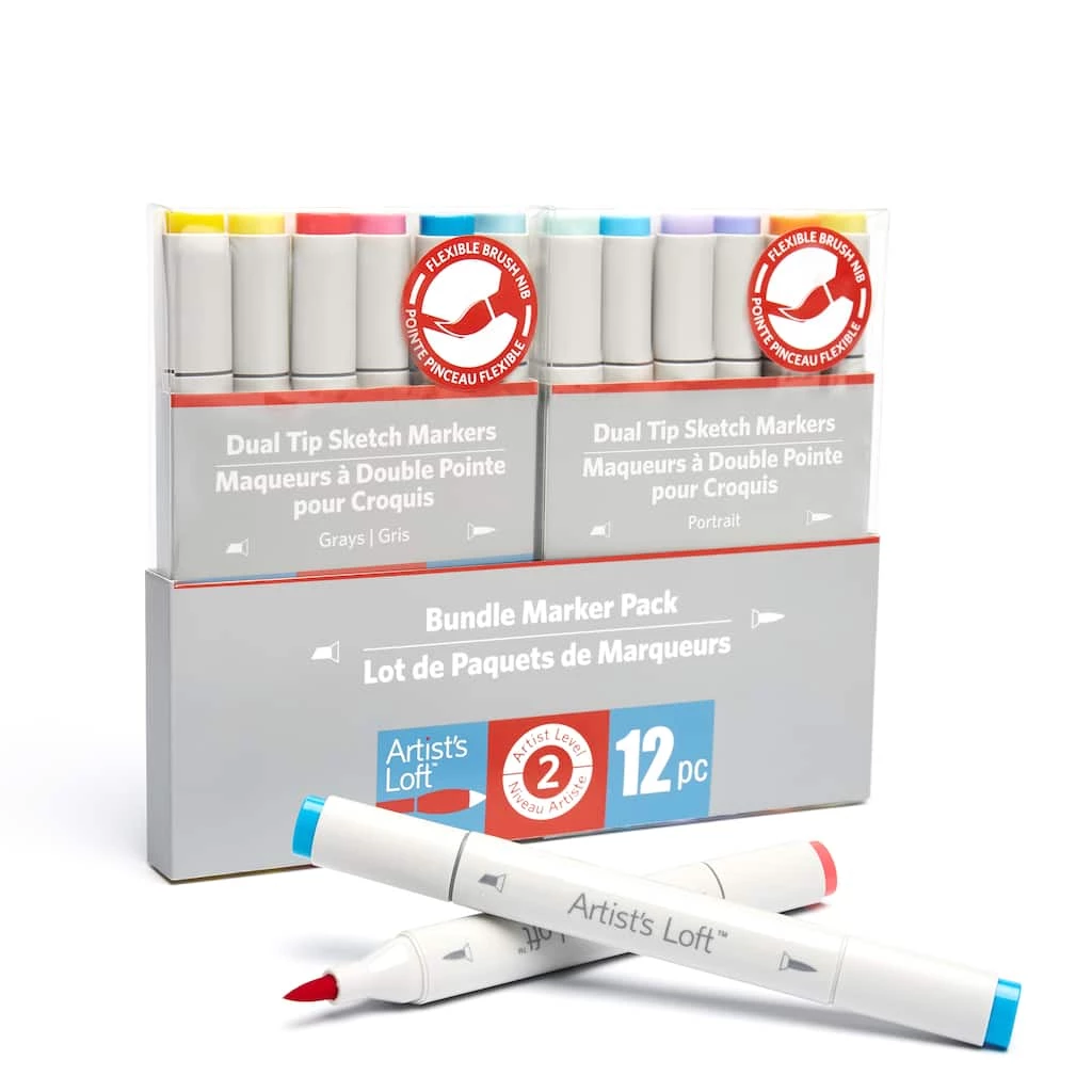 Flash Sale π€© Dual Tip Pastel Sketch Marker Bundle Pack by Artist's Loft™ by Artists Loft π€© 3 Flash Sale π€© Dual Tip Pastel Sketch Marker Bundle Pack by Artist's Loft™ by Artists Loft π€©