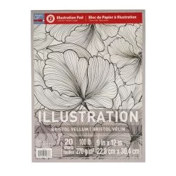 Deals ❤️ Bristol Vellum Illustration Pad by Artist's Loft™, 9" x 12" by Artists Loft 😀