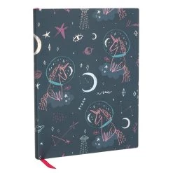 Flash Sale 👏 Black Space Unicorn Lined Journal by Artist's Loft™, 6" x 8" by Artists Loft 🔔
