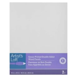Budget 😀 2 Pack Level 1 16" x 20" Gesso-Primed Double-Sided MDF Panels by Artist's Loft™ by Artists Loft 👏