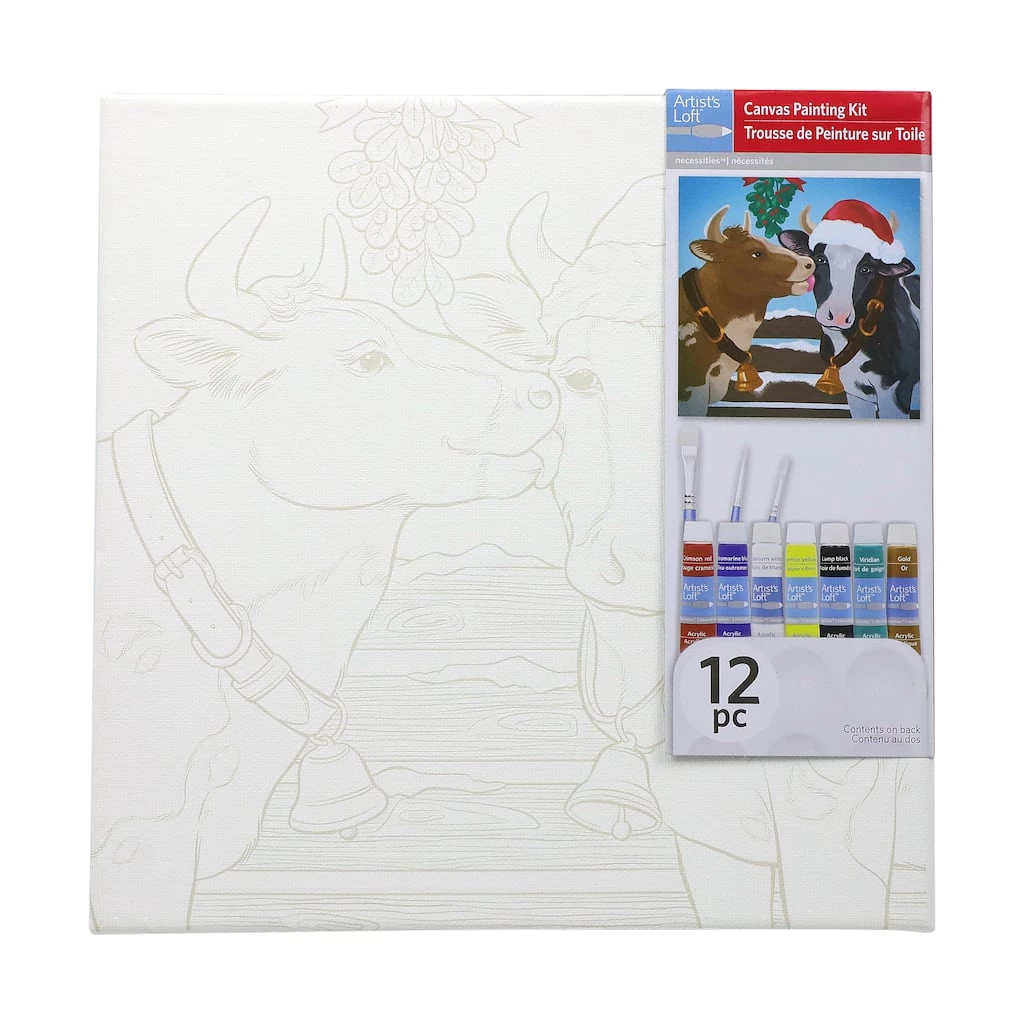Hot Sale π Holiday Cows Canvas Painting Kit by Artist's Loft™ Necessities™ by Artists Loft π― 4 Hot Sale π Holiday Cows Canvas Painting Kit by Artist's Loft™ Necessities™ by Artists Loft π― - Image 2