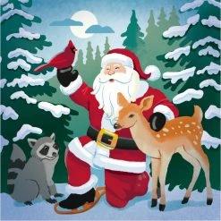 Top 10 🤩 Santa & Woodland Critters Canvas Painting Kit by Artist's Loft™ Necessities™ by Artists Loft ✔️
