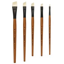 Top 10 ⭐ 12 Pack: Sorrento Oil Short Handle Angle Brush by Artist's Loft™ by Artists Loft 👏