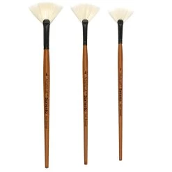 Cheap ⭐ 12 Pack: Sorrento Oil Short Handle Fan Brush by Artist's Loft™ by Artists Loft 😀
