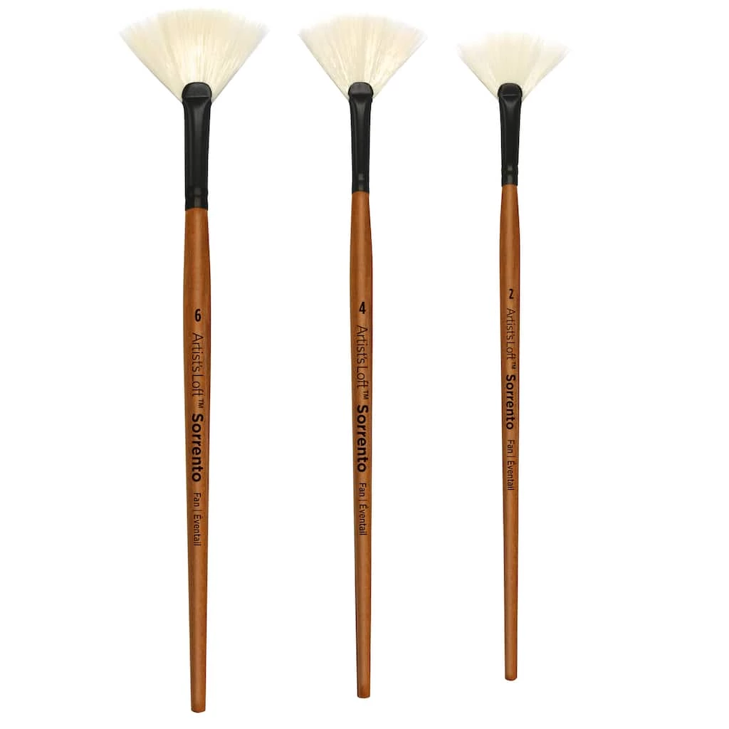 Cheap β 12 Pack: Sorrento Oil Short Handle Fan Brush by Artist's Loft™ by Artists Loft π 2 Cheap β 12 Pack: Sorrento Oil Short Handle Fan Brush by Artist's Loft™ by Artists Loft π