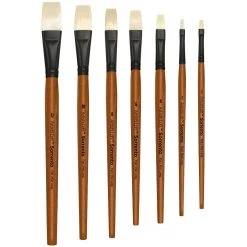Cheapest 🛒 12 Pack: Sorrento Oil Short Handle Flat Brush by Artist's Loft™ by Artists Loft ✨