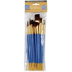 Best deal 🔔 12 Packs: 10 ct. (120 total) Natural Camel Hair Mixed 10 Piece Brush Set by Artist's Loft™ Fundamentals™ by Artists Loft 👍 -Artists Loft Sales MP122056 1