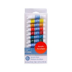 Promo 😍 12 Pack: Acrylic Paint Set by Artist's Loft™ Fundamentals™ by Artists Loft ⌛ -Artists Loft Sales MP124967 4