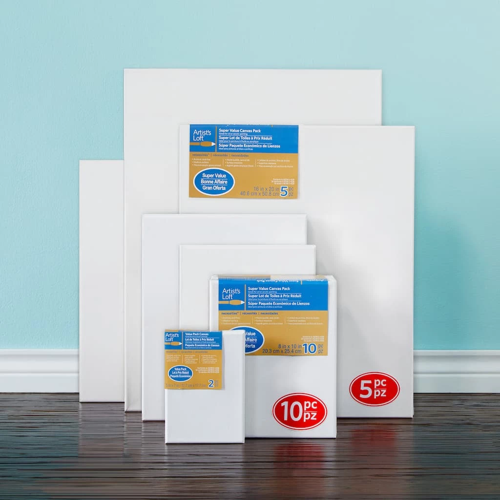 Best Pirce π₯ 4 Packs: 5 ct. (20 total) 16" x 20" Super Value Canvas by Artist's Loft® by Artists Loft π 3 Best Pirce π₯ 4 Packs: 5 ct. (20 total) 16" x 20" Super Value Canvas by Artist's Loft® by Artists Loft π - Image 2