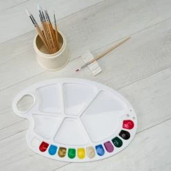 Best reviews of 🤩 12 Pack: 17 Well Oval Artist Palette by Artist's Loft™ by Artists Loft ✔️ -Artists Loft Sales MP153582