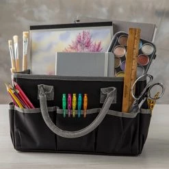 Cheap 😉 9 Pack: Black Tote Bag by Artist's Loft™ Fundamentals by Artists Loft ⌛ -Artists Loft Sales MP159772 21