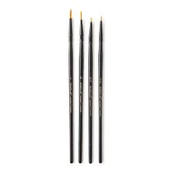 Buy 😀 12 Packs: 4 ct. (48 total) Necessities™ Small Golden Synthetic Acrylic Round Brush Set by Artist's Loft™ by Artists Loft 👍