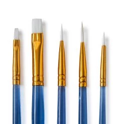 Wholesale β 12 Packs: 5 ct. (60 total) Necessities™ Small White Synthetic Acrylic Brush Set by Artist's Loft™ by Artists Loft β