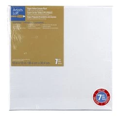 Coupon π 4 Packs: 7 ct. (28 total) 12" x 12" Super Value Canvas by Artist's Loft® Necessities™ by Artists Loft π 8 Coupon π 4 Packs: 7 ct. (28 total) 12" x 12" Super Value Canvas by Artist's Loft® Necessities™ by Artists Loft π -Artists Loft Sales MP187423 1