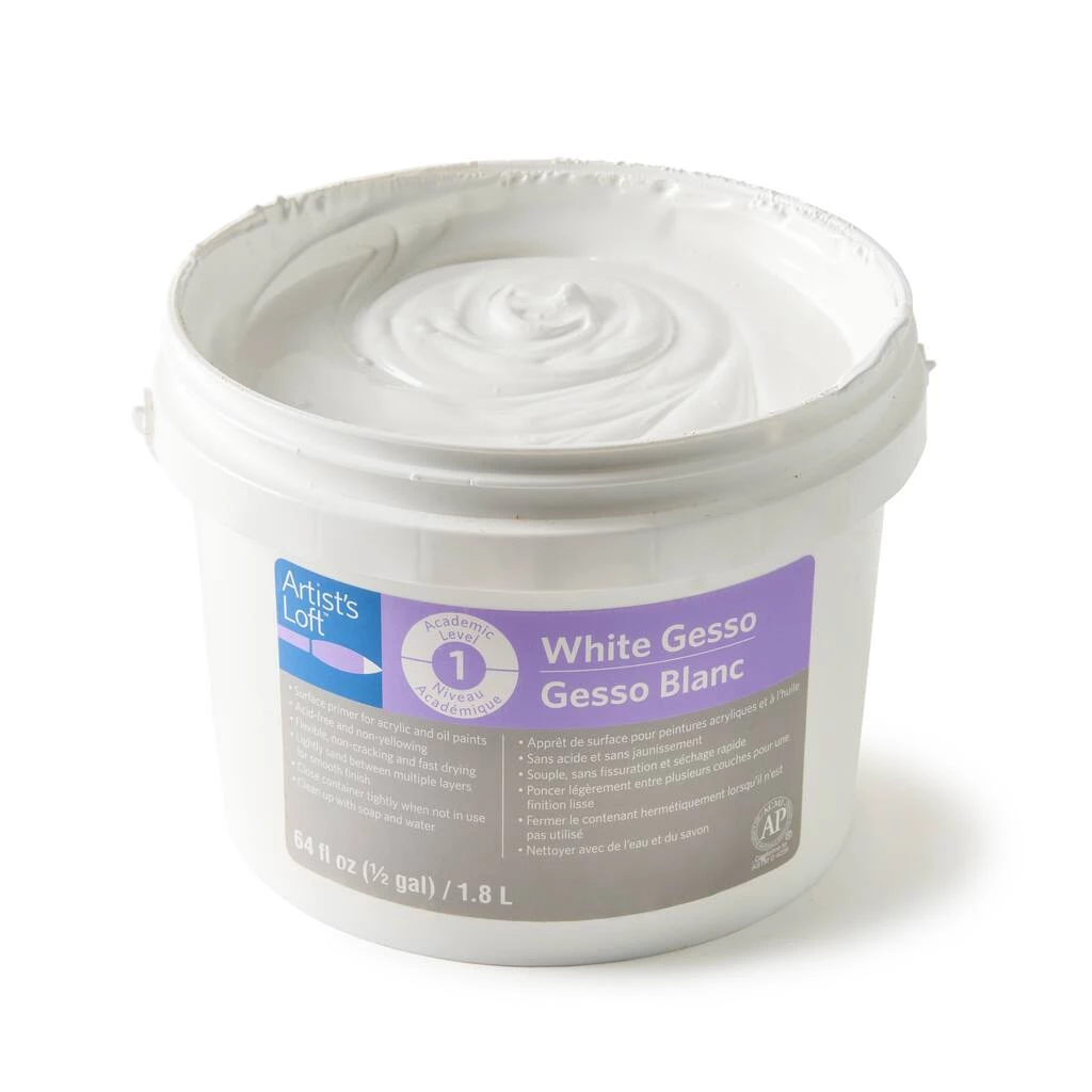 Discount π 6 Pack: White Acrylic Gesso by Artist's Loft®, 64oz. by Artists Loft π 5 Discount π 6 Pack: White Acrylic Gesso by Artist's Loft®, 64oz. by Artists Loft π - Image 3