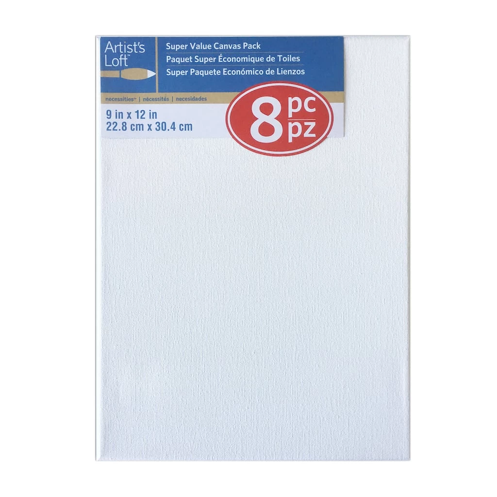 New π 4 Packs: 8 ct. (32 total) 9" x 12" Super Value Canvas by Artist's Loft® Necessities™ by Artists Loft π₯ 5 New π 4 Packs: 8 ct. (32 total) 9" x 12" Super Value Canvas by Artist's Loft® Necessities™ by Artists Loft π₯ - Image 3