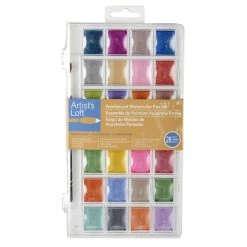 Promo π 8 Pack: Pearlescent Watercolor Paints by Artist's Loft™ Fundamentals™ by Artists Loft π