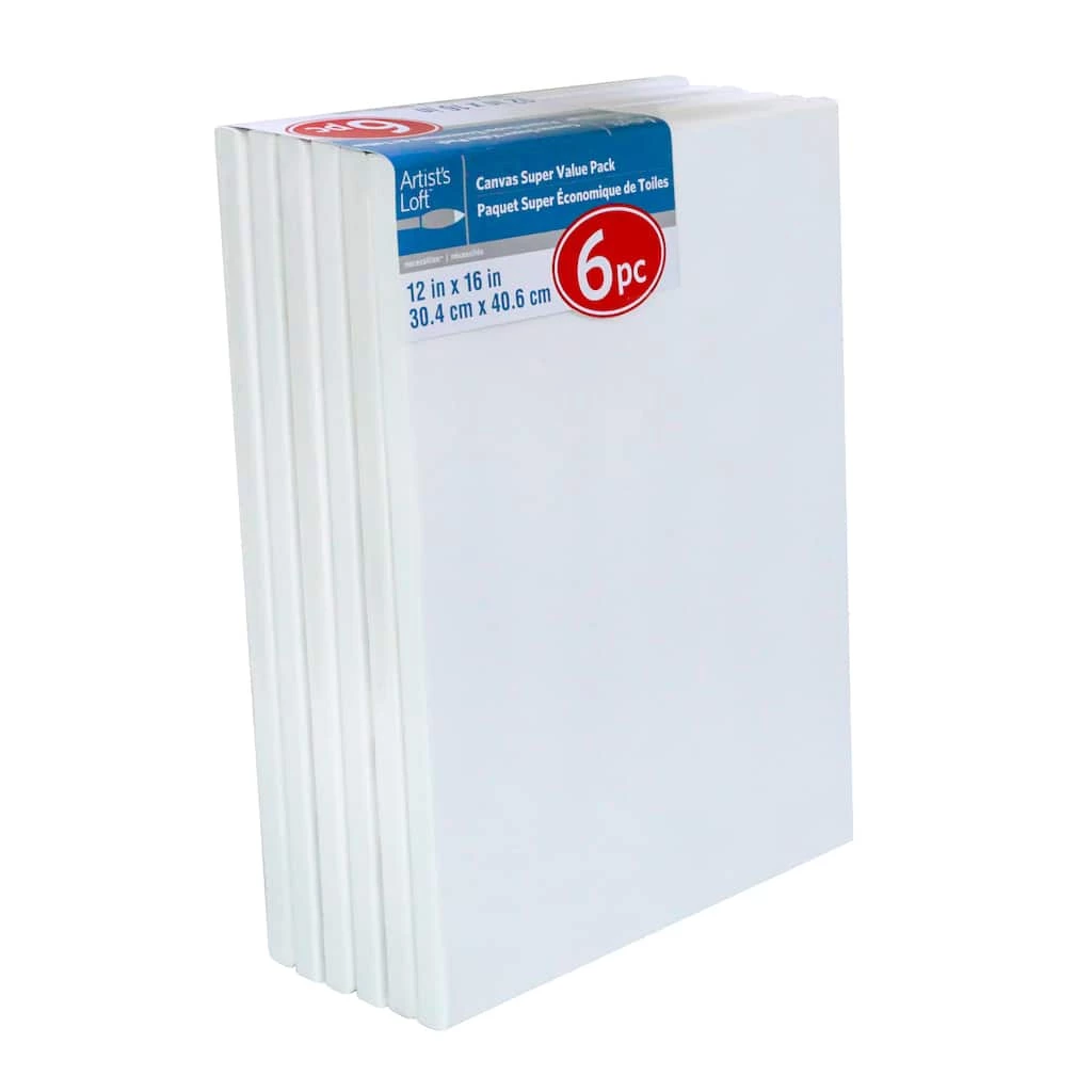New π 4 Packs: 6 ct. (24 total) 12" x 16" Super Value Canvas by Artist's Loft® Necessities™ by Artists Loft π₯ 7 New π 4 Packs: 6 ct. (24 total) 12" x 16" Super Value Canvas by Artist's Loft® Necessities™ by Artists Loft π₯ - Image 5