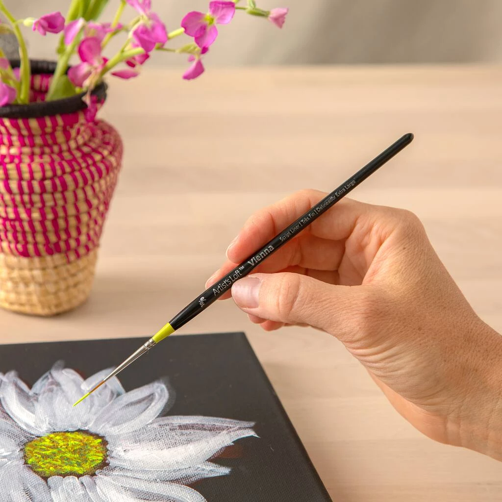 Best deal π 12 Pack: Vienna Golden Taklon Short Handle Script Liner Brush by Artist's Loft™ by Artists Loft β¨ 4 Best deal π 12 Pack: Vienna Golden Taklon Short Handle Script Liner Brush by Artist's Loft™ by Artists Loft β¨ - Image 2