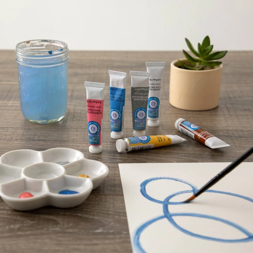Budget π₯° 12 Packs: 6 ct. (72 total) Metallic Watercolor Paint Set by Artist's Loft™ by Artists Loft π 4 Budget π₯° 12 Packs: 6 ct. (72 total) Metallic Watercolor Paint Set by Artist's Loft™ by Artists Loft π - Image 2