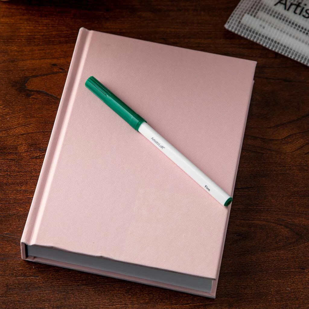 Best deal ⌛ 12 Pack: Light Pink Hardcover Sketchbook by Artist's Loft™, 5.5" x 8" by Artists Loft ⭐ 4 Best deal ⌛ 12 Pack: Light Pink Hardcover Sketchbook by Artist's Loft™, 5.5" x 8" by Artists Loft ⭐ - Image 2